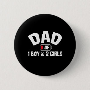 Grandfather Quotes Dad Of One Boy Button