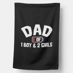 Grandfather Quotes   Dad Of One Boy House Flag