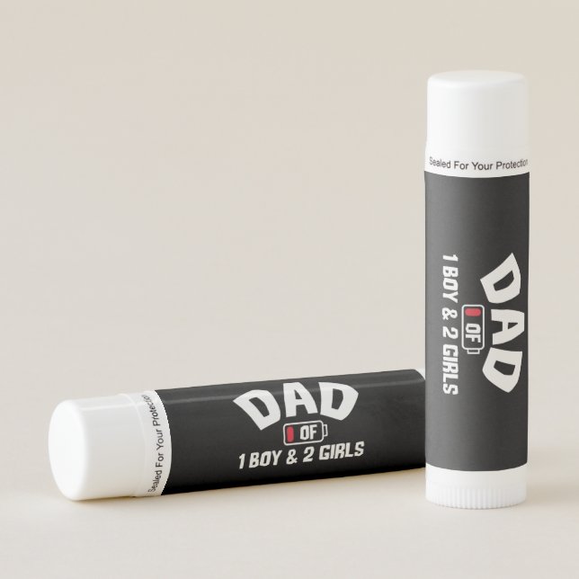 Grandfather Quotes | Dad Of One Boy Lip Balm (Front)