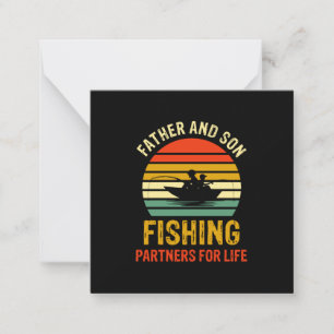 Grandfather Quotes Father And Son Fishing Partner Note Card