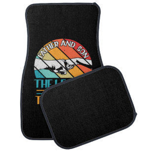Grandfather Quotes Father And Son The Legend Car Floor Mat