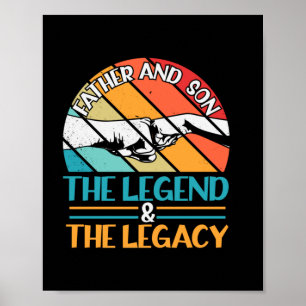 Grandfather Quotes Father And Son The Legend Poster