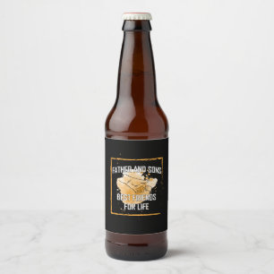 Grandfather Quotes Father And Sons Best Friend Beer Bottle Label