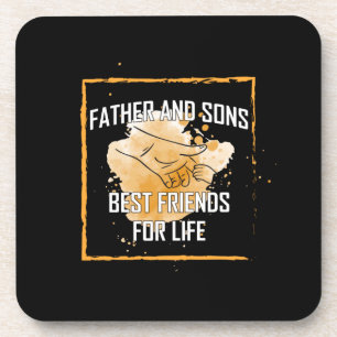 Grandfather Quotes   Father And Sons Best Friend Beverage Coaster