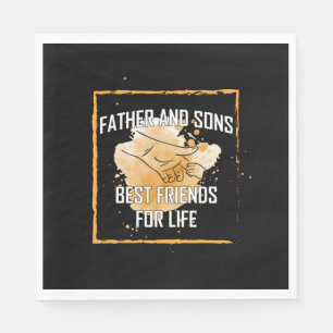 Grandfather Quotes   Father And Sons Best Friend Napkins