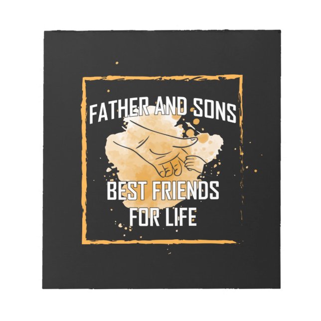 Grandfather Quotes | Father And Sons Best Friend Notepad (Front)