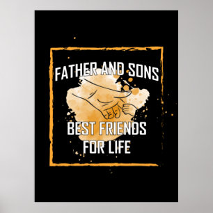 Grandfather Quotes Father And Sons Best Friend Poster