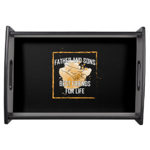 Grandfather Quotes   Father And Sons Best Friend Serving Tray