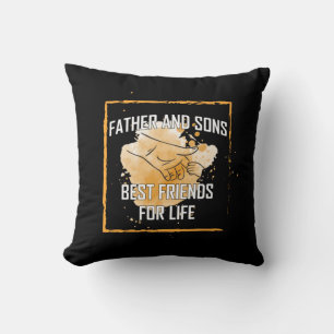 Grandfather Quotes Father And Sons Best Friend Throw Pillow