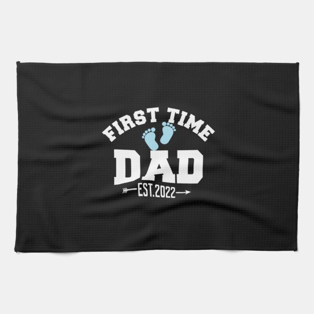 Grandfather Quotes | First Time Dad 2022 Kitchen Towel (Horizontal)