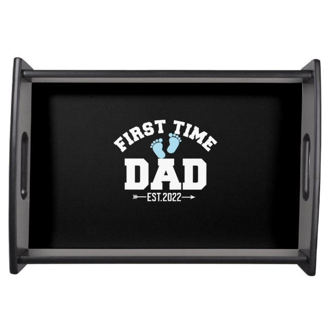 Grandfather Quotes | First Time Dad 2022 Serving Tray (Front)