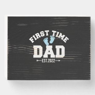Grandfather Quotes   First Time Dad 2022 Wooden Box Sign
