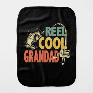 Grandfather Quotes   Fishing Cool Grandad Baby Burp Cloth