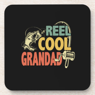 Grandfather Quotes   Fishing Cool Grandad Beverage Coaster