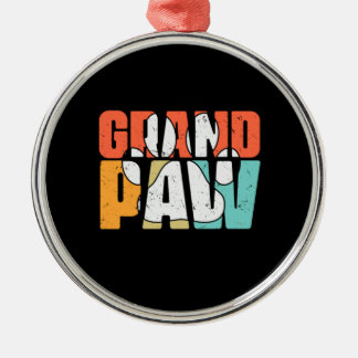 Grandfather Quotes | Grandpaw Dog Metal Ornament