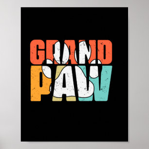 Grandfather Quotes Grandpaw Dog Poster