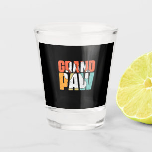 Grandfather Quotes Grandpaw Dog Shot Glass