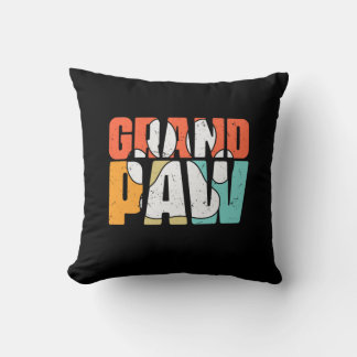 Grandfather Quotes | Grandpaw Dog Throw Pillow