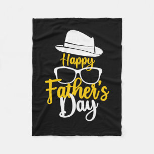 Grandfather Quotes Happy Father Day Fleece Blanket