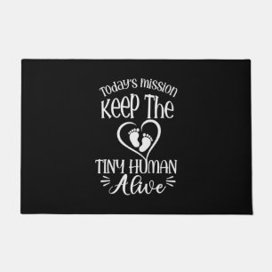 Grandfather Quotes Keep The Tiny Human Alive Doormat