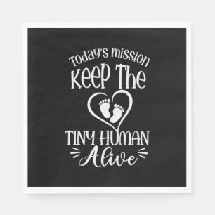 Grandfather Quotes   Keep The Tiny Human Alive Napkins