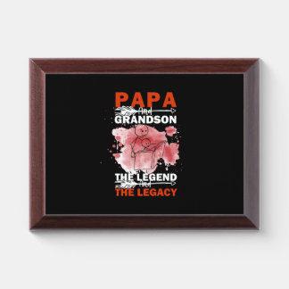 Grandfather Quotes | Papa And Grandson Award Plaque