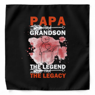 Grandfather Quotes Papa And Grandson Bandana