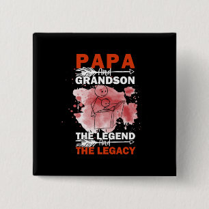 Grandfather Quotes Papa And Grandson Button