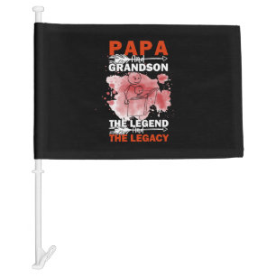 Grandfather Quotes   Papa And Grandson Car Flag