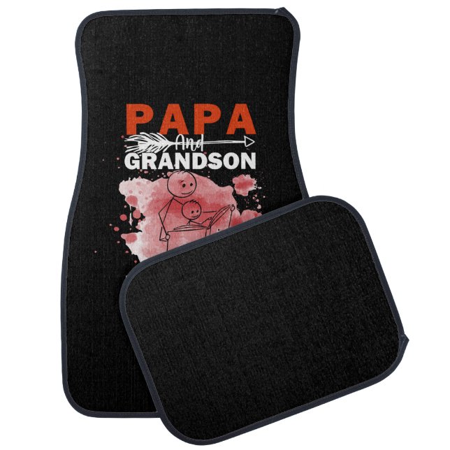 Grandfather Quotes | Papa And Grandson Car Floor Mat (Set)