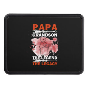 Grandfather Quotes   Papa And Grandson Hitch Cover