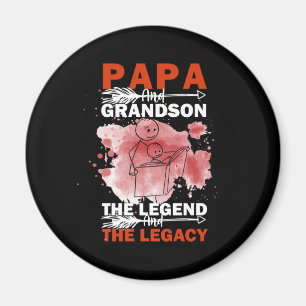 Grandfather Quotes Papa And Grandson Magnet