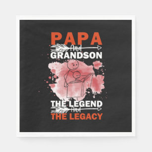 Grandfather Quotes   Papa And Grandson Napkins