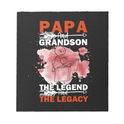 Grandfather Quotes  Papa And Grandson Notepad