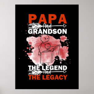 Grandfather Quotes Papa And Grandson Poster