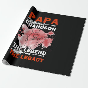 Grandfather Quotes   Papa And Grandson Wrapping Paper