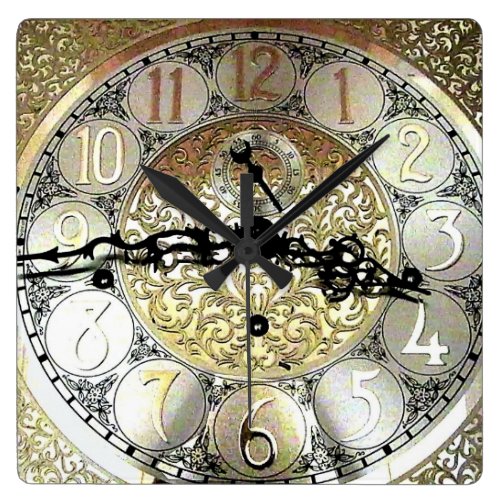 Grandfather Square Wall Clock