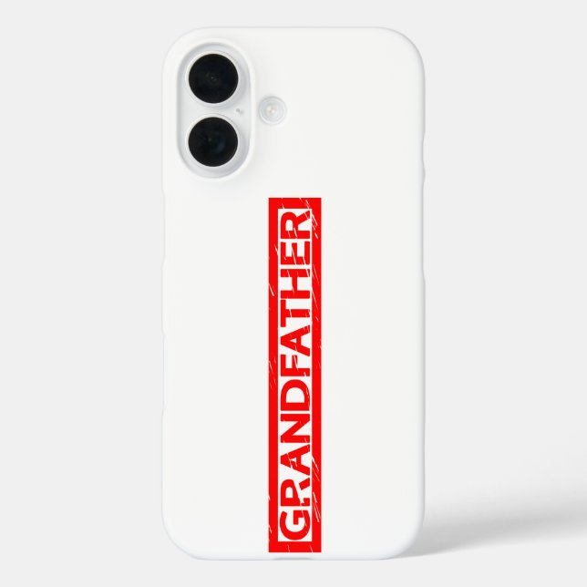 Grandfather Stamp Case-Mate iPhone Case (Back)