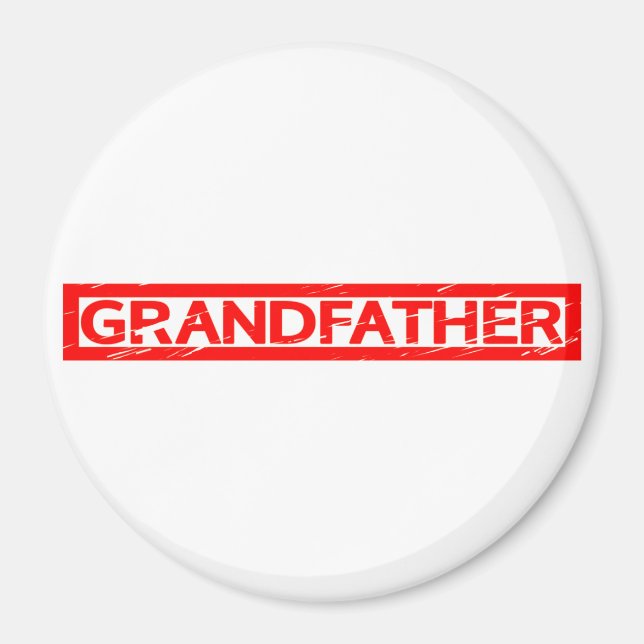 Grandfather Stamp Magnet (Front)