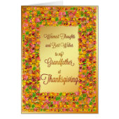 Grandfather Thanksgiving, fall leaves (Front)