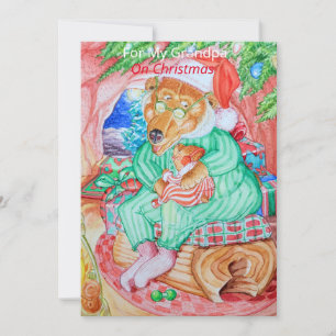 Grandfather's Christmas Greeting Card