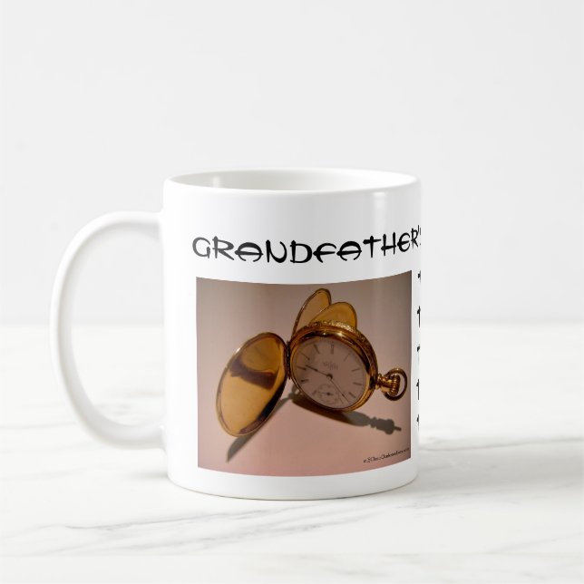 Grandfather's Time for Coffee Coffee Mug (Left)