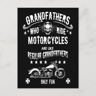 Grandfathers Who Ride Postcard