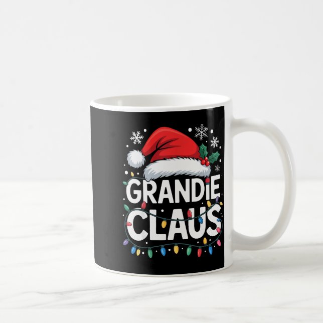 Grandie Claus Matching Family Christmas Holiday Pa Coffee Mug (Right)