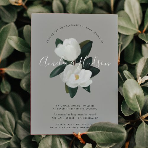 Grandiflora Engagement Party Invitation