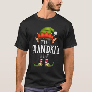Grandkid Elf Group Funny Christmas Pajama Party T-Shirt