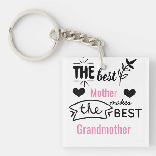 Grandkid On The Way Surprise Gift For NEW GRANDMA Keychain