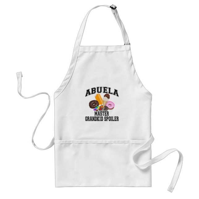 Grandkid Spoiler Abuela Adult Apron (Front)