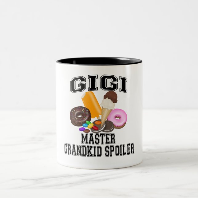 Grandkid Spoiler Gigi Two-Tone Coffee Mug (Center)