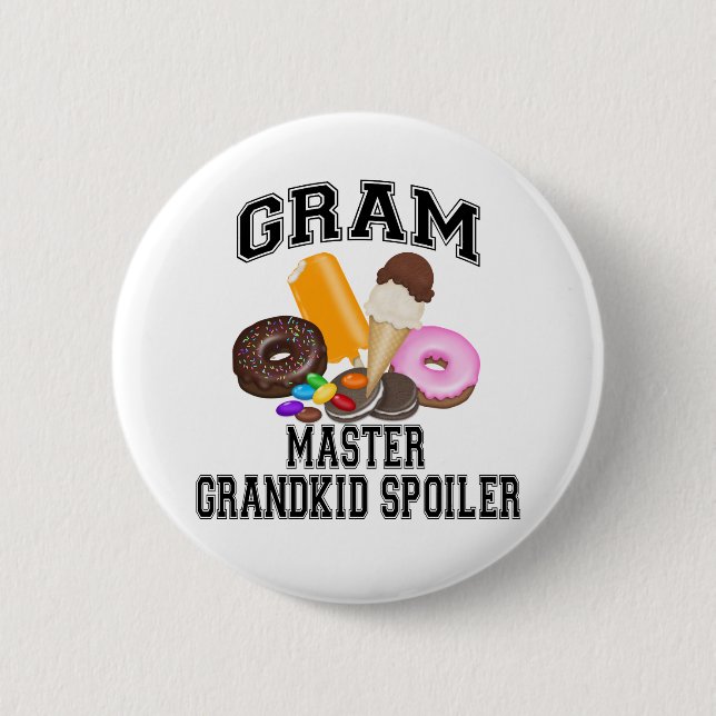 Grandkid Spoiler Gram Pinback Button (Front)